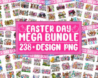 Happy Easter Day Mega Bundle: 238 PNG Sublimation Designs (Digital Download)