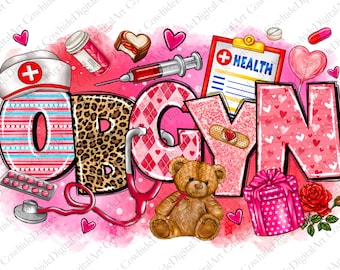 Valentine Obgyn Sublimation Design Png, Obstetrician Png, Gynecologist ...