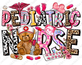 Enfermera pediátrica PNG, descarga de diseño por sublimación