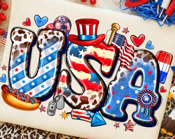 USA Western Flag Retro Sublimation Design PNG