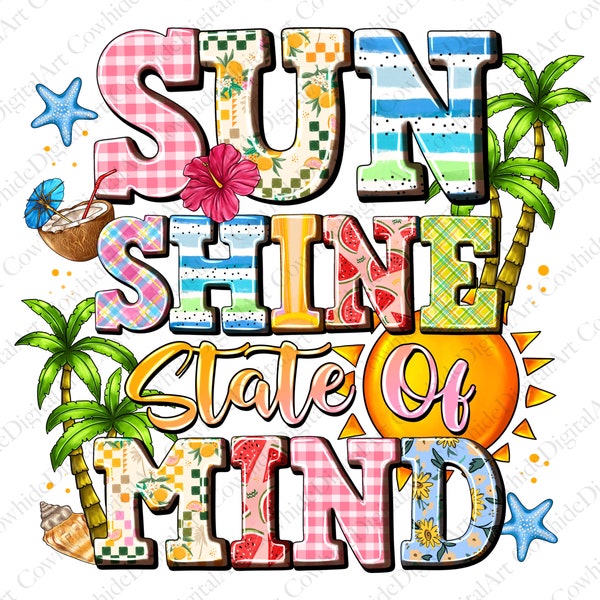 Sunshine State Of Mind png sublimation design download, Sunshine png, Summer Png, sublimate designs download, Trendy Summer Pngzx