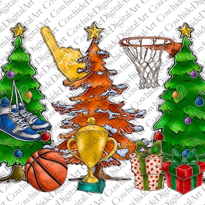 Christmas Trees Png, Basketball Christmas Trees,Basketball Png,Basketball Tree,Merry Christmas,Christmas,Digital Download,Sublimation Design