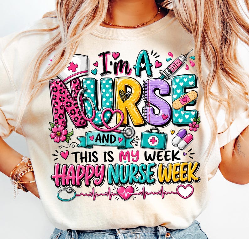 Nurses Week Script Font Nurse Week PNG, Happy Week Sublimation Design (digital Download) - Etsy