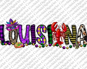 Louisiana LA Mardi Gras png sublimation design download, Happy Mardi Gras png, Louisiana LA png, sublimate designs download