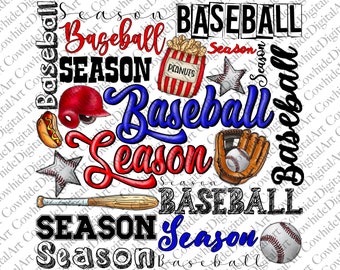 Baseball Saison Sublimationsdesign - Sport PNG (Digitaler Download)