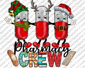 Christmas Pharmacy Tech Sublimation Png Design (Download Now) - Etsy