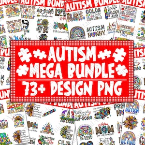 Autism Awareness Png Bundle, Western Cowhide Puzzle (Digital Download)