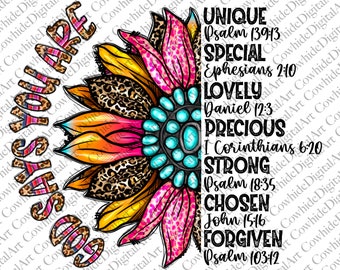 You Are Inspiration png, Sunflower Faith PNG, Positive Words png, Bible Verse png, Affirming Words png, PNG Print Files