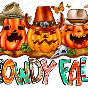 Howdy Boo Png, Howdy Halloween PNG,Cowboy Pumpkin Png,Sublimation Designs Downloads, Halloween,Png Files For Sublimation,Sublimation Designs