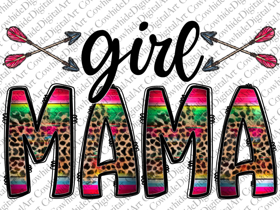 Girl Mama PNG Western Mama Png Mama Life Png Leopard Mama - Etsy