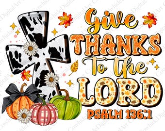 Thanksgiving Christian Pumpkin PNG, Leopard, Dalmatian (Digital Download)