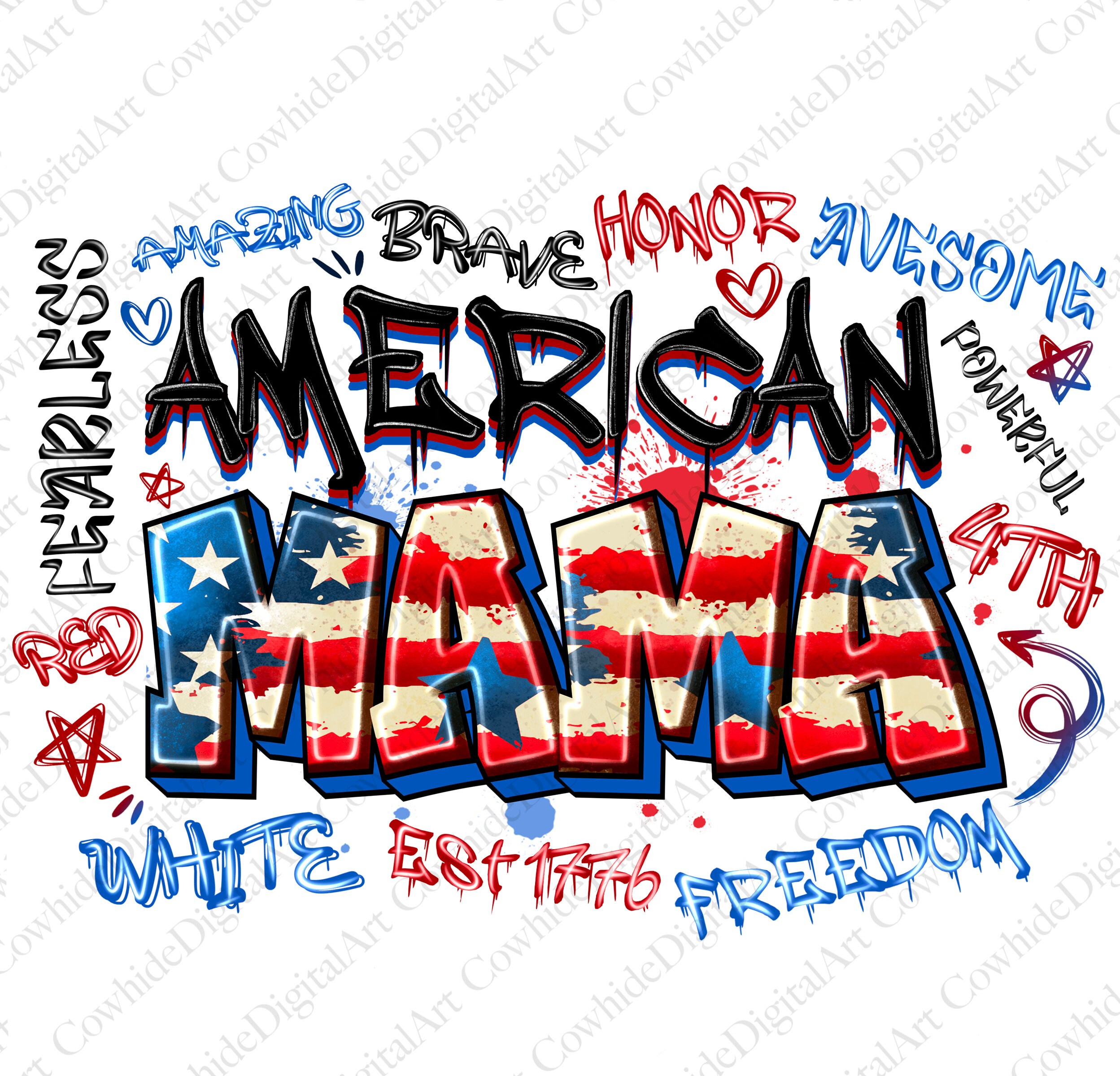 American Mama PNG Patriotic 4th Of July Sublimation Design digital american-mama-png-patriotic-4th-of-july-sublimation-design-digital