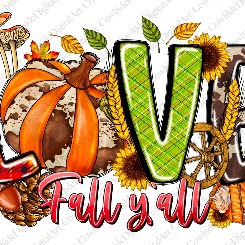 Its Fall Yall Clipart - Etsy