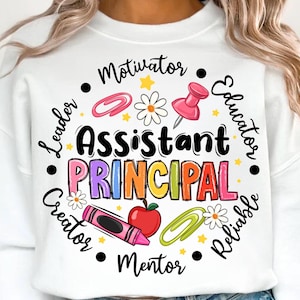 Assistant Principal Png, School Staff Png Back To School, Teacher Png, Png Files For Cricut, Western Png, Sublimation Designs Downloads,