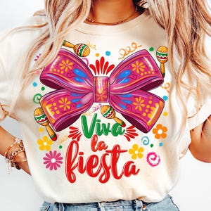 Viva La Fiesta PNG, Fiesta Coquette Bow Design, Mexican Party Sublimation, Fiesta Vibes Png, Fiesta Party Png, Festival 2025 Png, Mexican