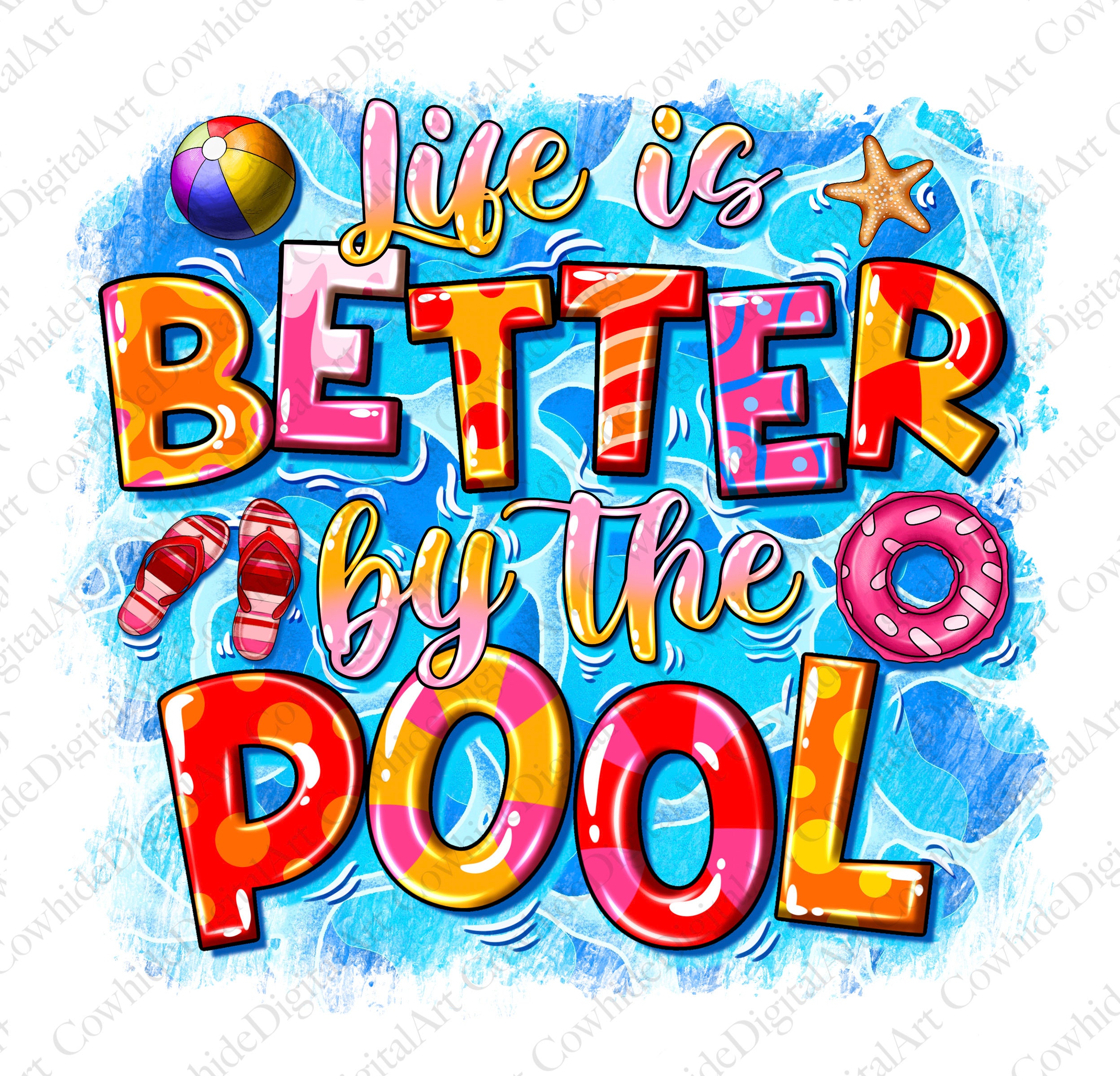 Das Leben ist besser am Pool PNG-Datei, Sublimation Designs Download, Sommer Png, Pool Png, Pool Tote Png, Sommer Png, Strand Png