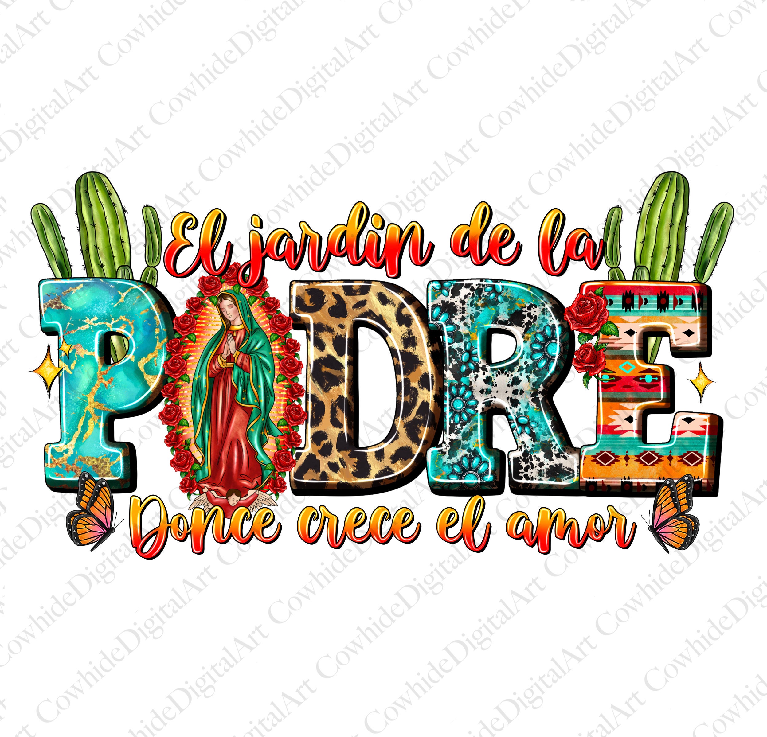 el jardín de la Padre donde crece el amor png sublimation design download, Mother's Day png, Padre png, sublimate designs download