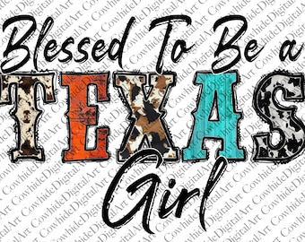 Archivo PNG de Chica Bendita de Texas: Sublimación Turquesa Occidental (Descarga Digital)