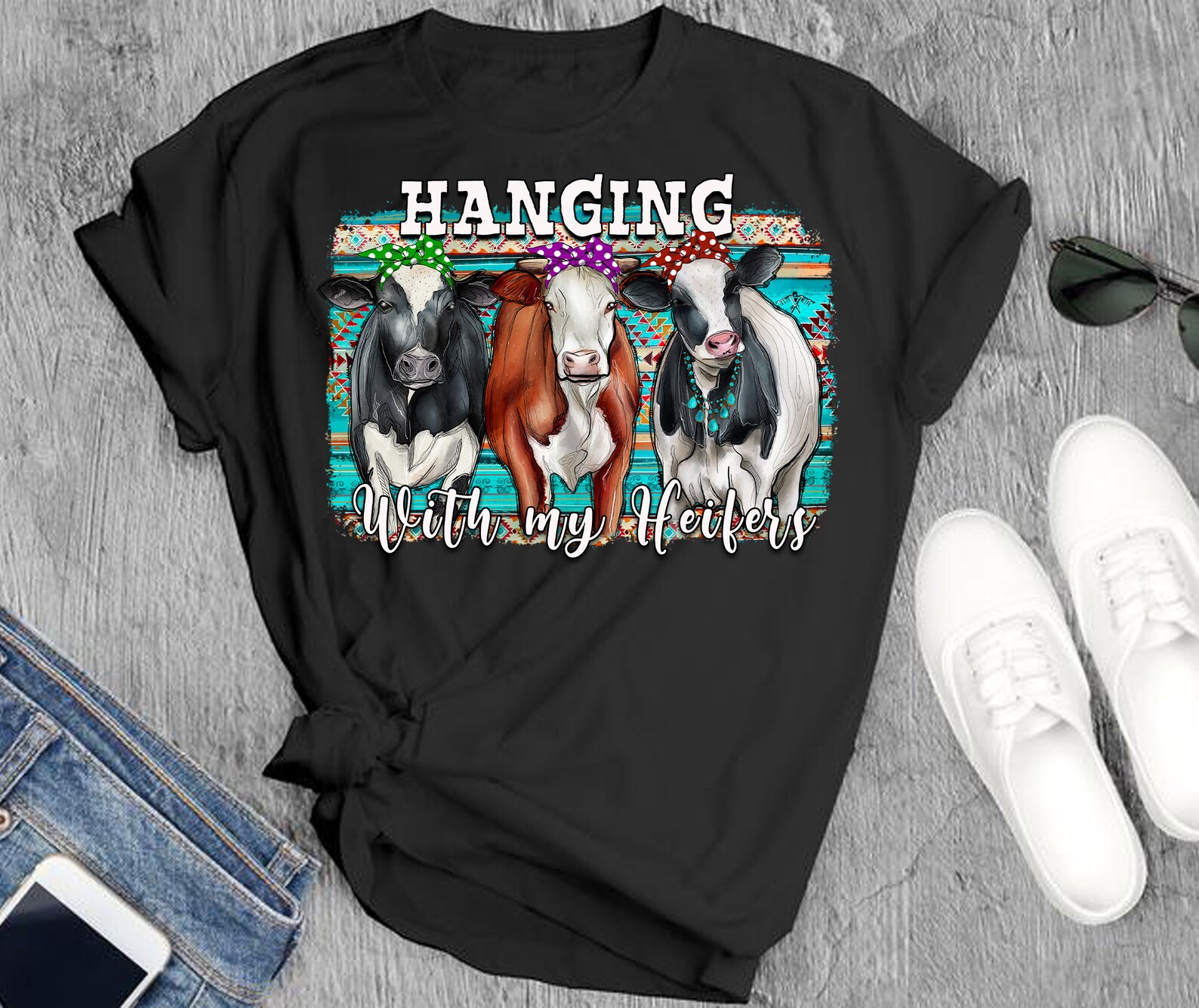Just Hanging Out With My Heifers Sweatshirt main image 1