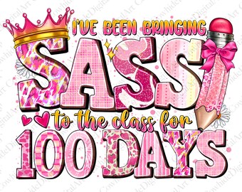 Imagens PNG de garotas estilosas para os 100 dias de aula (download digital)