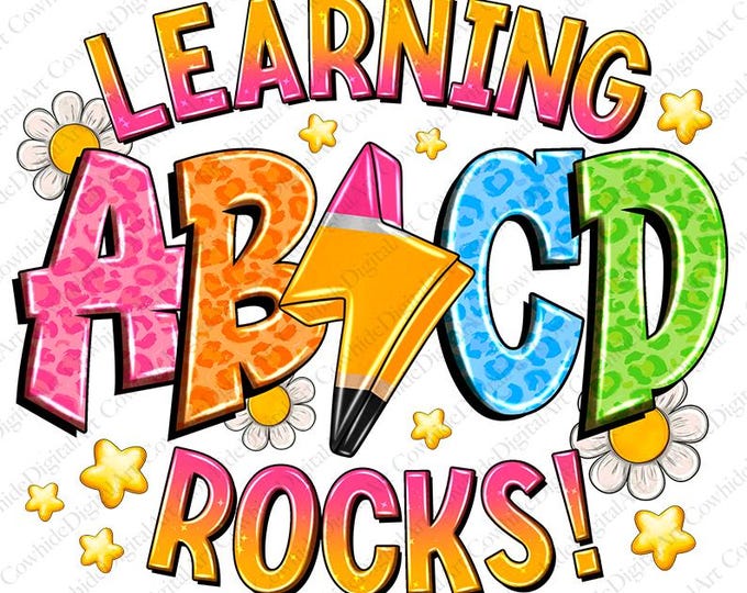 ABCD Learning Rocks PNG, Back to School PNG, School Png, Teacher ...
