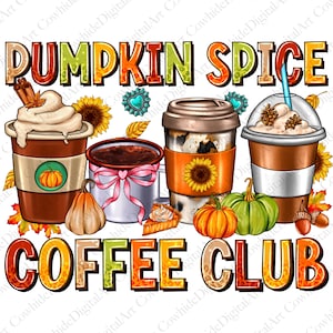 Pumpkin Spice Coffee Png, Fall Png, Trendy fall design, Pumpkin spice png, Fall design, Aesthetic png, Autumn PNG, Pumpkin Patch png, Coffee