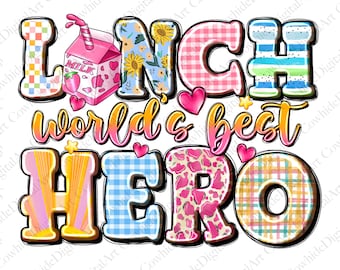 Héroe del almuerzo PNG, diseño de personal de cafetería (descarga digital)