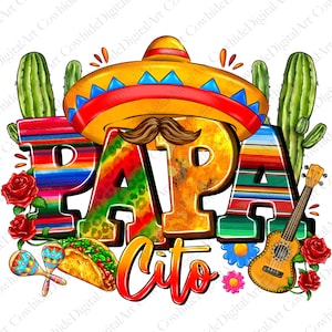 Papa cito png-sublimatieontwerp downloaden, Mexicaanse png, cinco de mayo png, Mexico png, western papa png, sublimeren ontwerpen downloaden