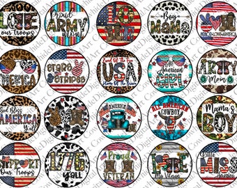 American Car Coaster PNG Bundle: Patriotic Sublimation Designs (Digital Download)