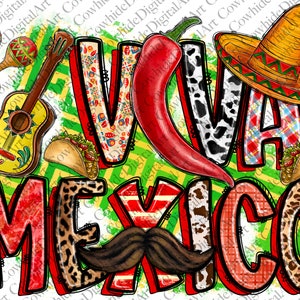 Viva Mexico Png Sublimation Design, Mexicana Png,Western Mexico Png,Love Mexico Png, Mexico Png, Long Live Mexico Png, Digital Download