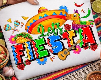 Fiesta PNG Sublimation Design, Cinco de Mayo Mexican Fiesta Art (Digital Download)
