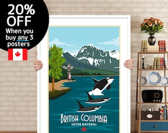 British Columbia Poster | British Columbia Print | Vancouver Island Poster