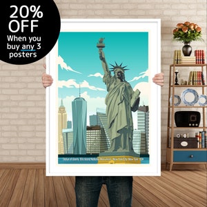 Statue Of Liberty Poster |  New York Poster | New York Print |