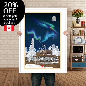 Northwest Territories Poster | NWT Canada Print | Wall Decor | Canadian Art