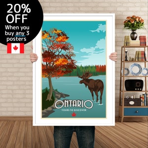 Ontario Poster,  Ontario Print , Algonquin Park Poster, ON Canada Print