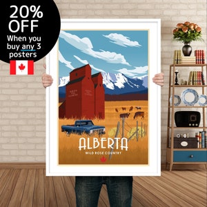 Cartel de Alberta / Alberta Canadá Impresión