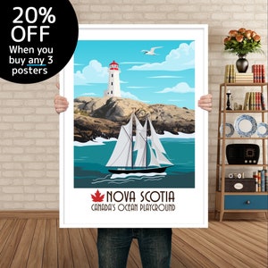 Nova Scotia Print | Nova Scotia Poster | Nova Scotia Canada Wall Art  | A Gift For Canadians