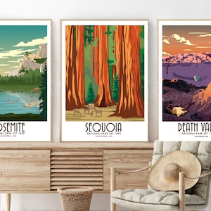 Sequoia Park Print | Sequoia Park Poster | California National Park | Wall Art | Christmas Gift