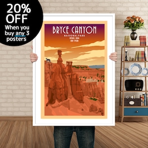 Bryce Canyon National Park Poster |  Bryce Canyon  Print | Bryce Canyon Poster | Bryce Canyon Utah