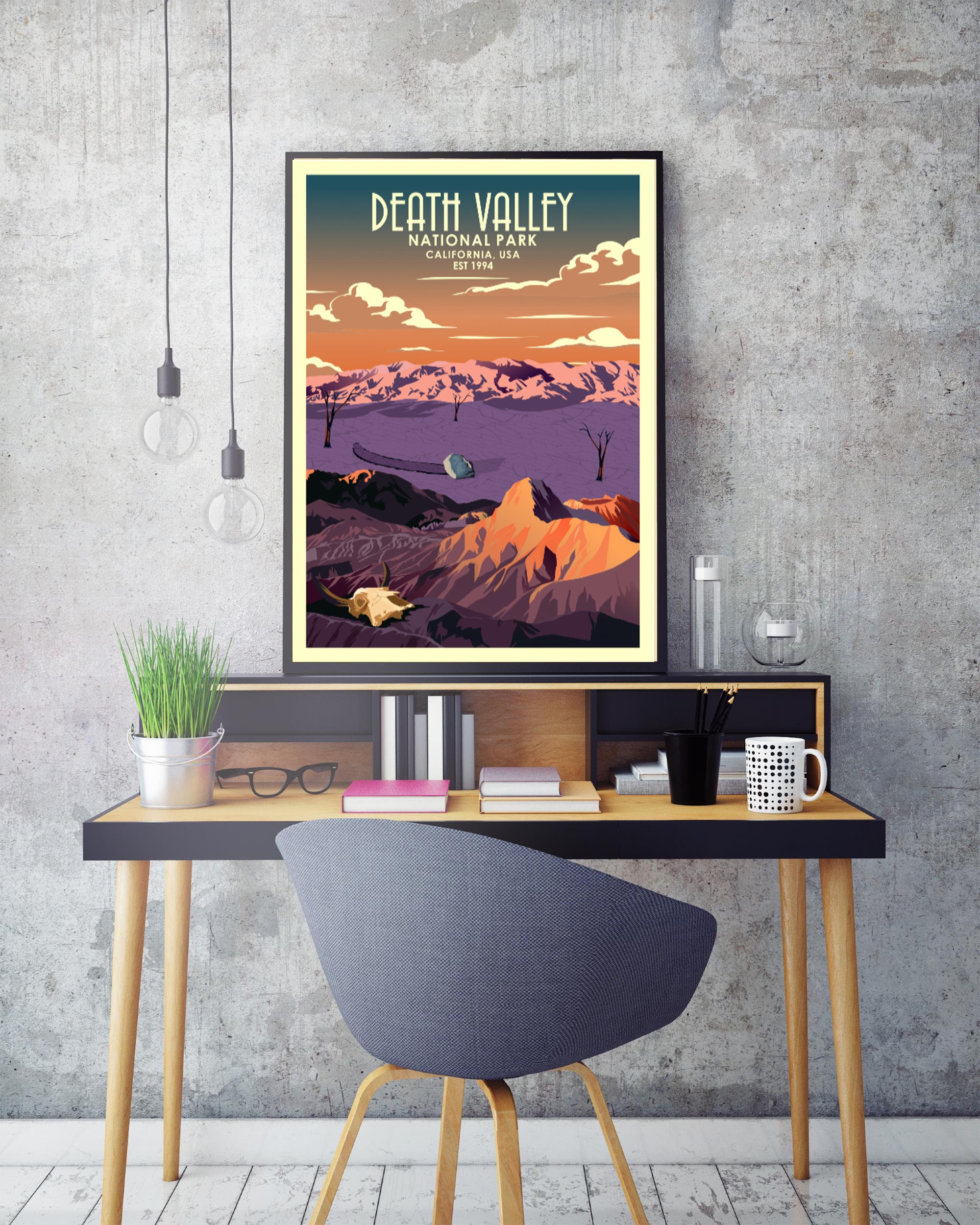Death Valley Poster Death Valley National Park Death - Etsy