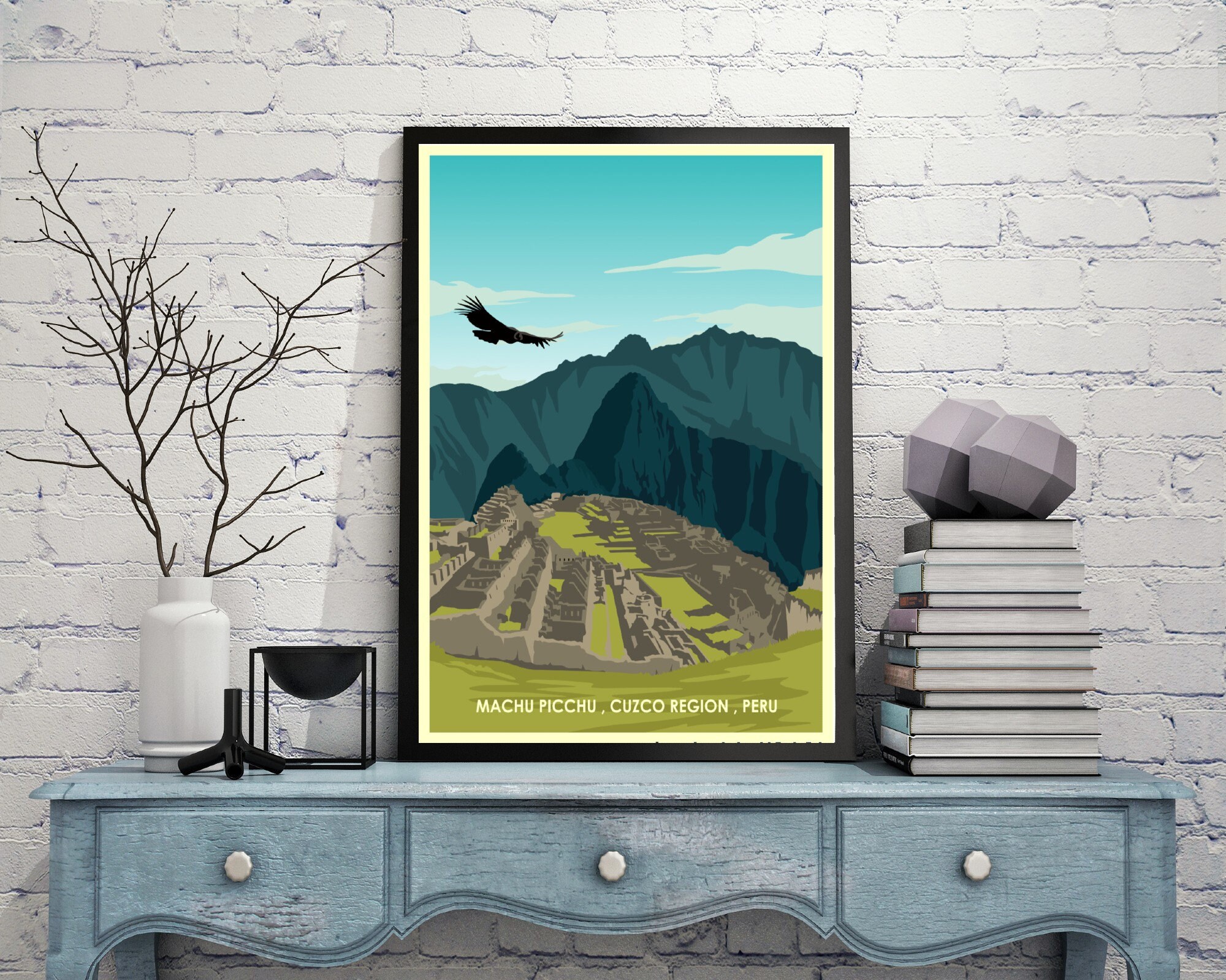 Machu Picchu Poster Machu Picchu Print Machu Picchu Peru - Etsy