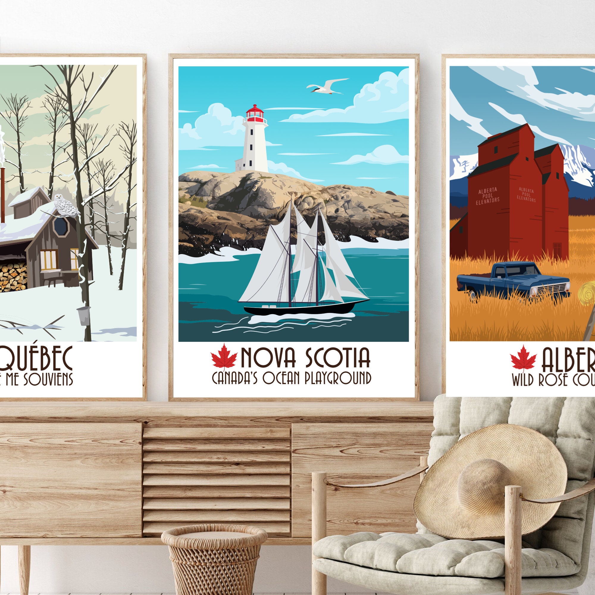 Nova Scotia Print Nova Scotia Poster Nova Scotia Canada Etsy