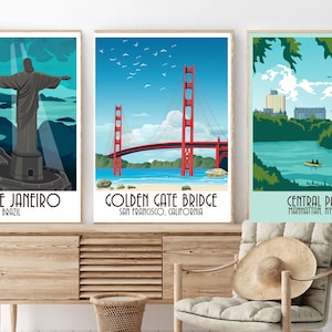 Golden Gate Bridge Print: San Francisco Travel Poster