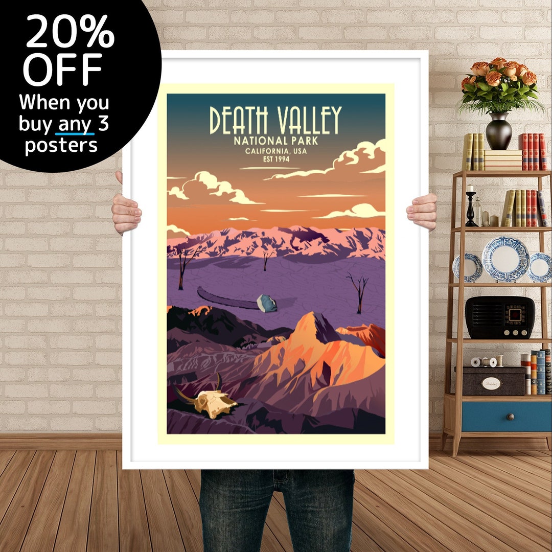Death Valley Poster Death Valley National Park Death - Etsy