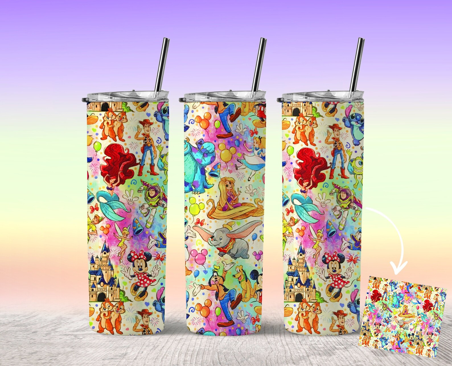 Disney Tumbler Design 20oz Tumbler Sublimation Image Design Etsy