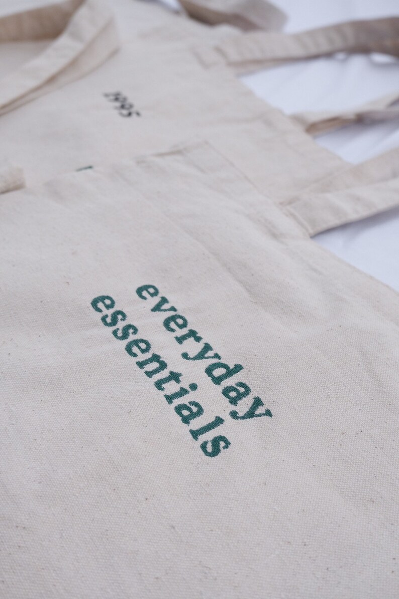 Everyday Essentials Embroidered Canvas Tote Bag