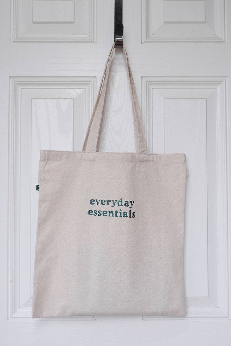 Everyday Essentials Embroidered Canvas Tote Bag