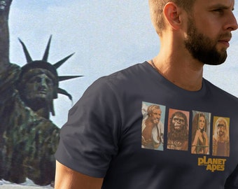 Planet of the Apes vintage movie poster t-shirt