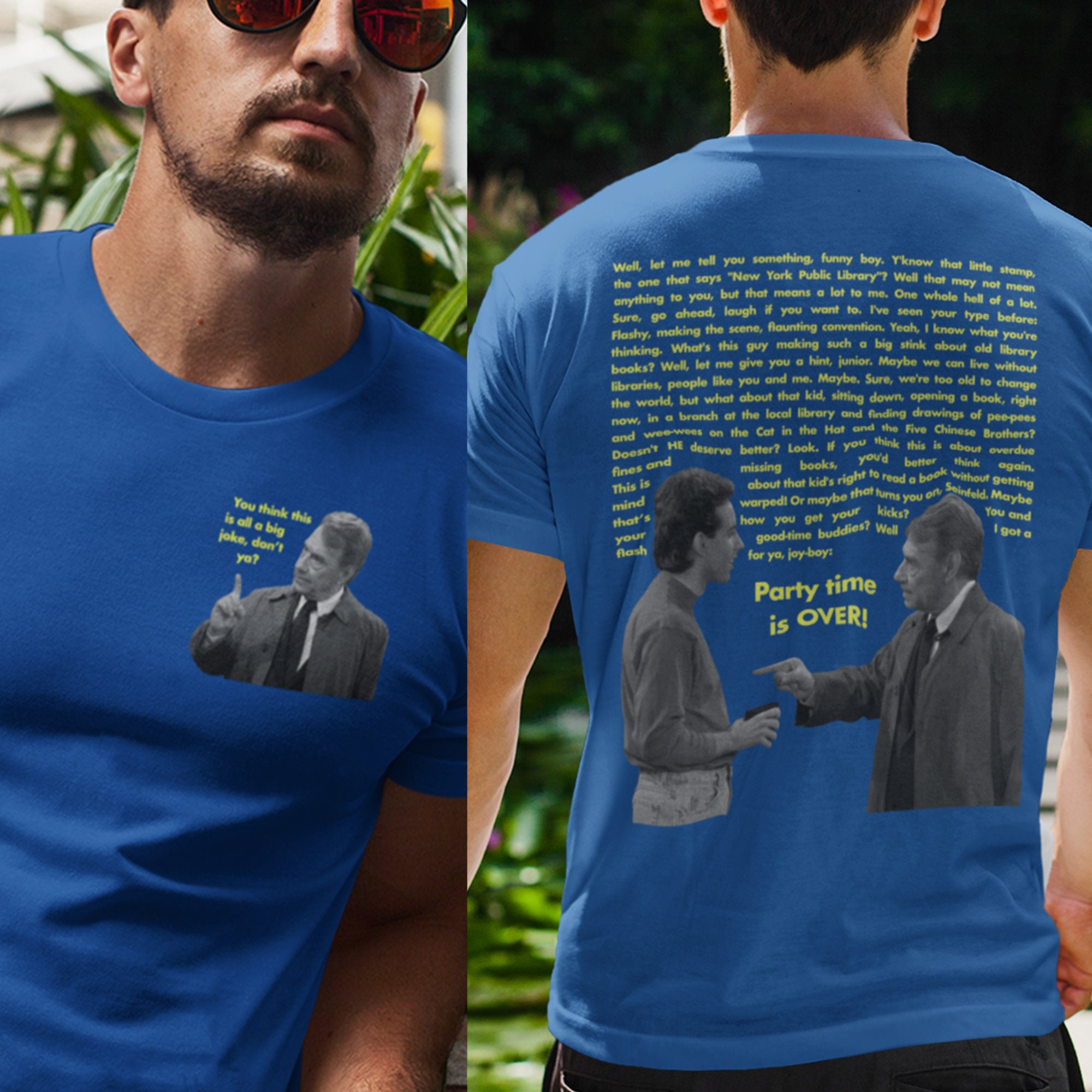 Seinfeld T-shirt Bookman the Library 