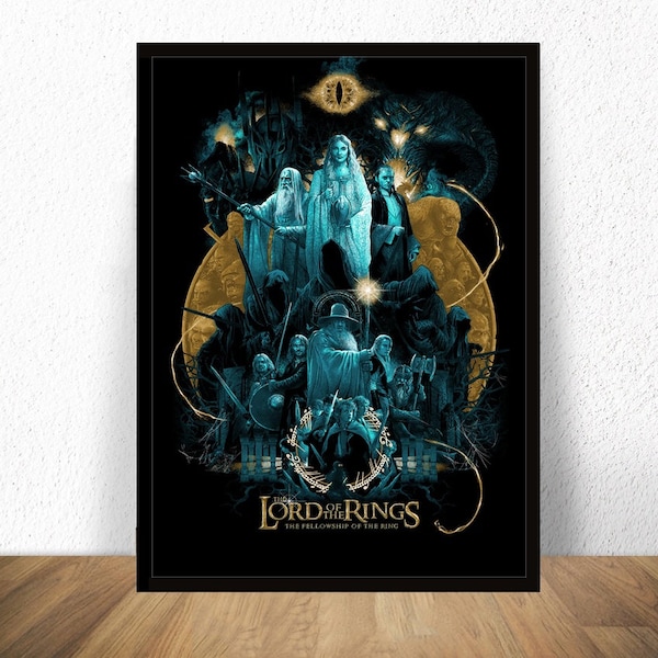 Herr der Ringe Film Poster Leinwand Kunst Malerei Druck,kein Rahmen